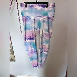 Old Navy Powersoft Lavender Rainbow Legging